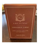 Aquiesse Luxury Scented Candle CINNAMON TABAC 6.5 oz. New In Box - £26.21 GBP