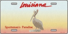 Louisiana Novelty State Background Blank Metal License Plate - £17.28 GBP