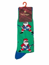 McGregor Rock N Roll Santa Crew Socks Holiday Christmas Green / Blue ( 7... - £55.24 GBP