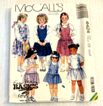 Vintage Sewing Pattern McCall&#39;s 4424 Children&#39;s Jumper - Easy Fashion Basic - $3.91