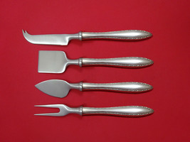 Michele by Wallace Sterling Silver Cheese Serving Set 4 Piece HHWS  Custom - £204.06 GBP