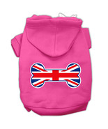 Bone Shaped United Kingdom (Union Jack) Flag Screen Print Pet Hoodies Br... - $37.87