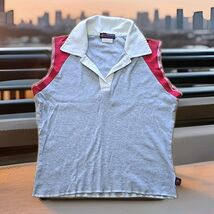 Big Flirt Vtg Y2K Sleeveless Cropped Polo Womans Sz Medium Princess 16 B... - $26.73