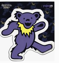 Grateful Dead Purple Dancing Bears Outside Window Sticker   Car Decal - $5.99