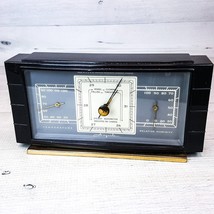 Vintage Metal  Air Guide Desktop Weather Station Temperature Barometer Humidity - $29.09