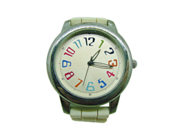 Womens Round Colored 12 Hour Dial Stylish Fashion Wristwatch Silicone Ba... - $3.97