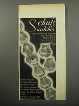 1955 Schulz Shell Bracelet Watch and Earrings Advertisement - £14.29 GBP