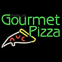 New Gourmet Pizza Beer Wall Decor Light Neon Sign 24&quot;x20&quot; - £197.51 GBP