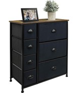 Sorbus 7 Drawers Dresser - Farmhouse Furniture Storage Chest Organizer B... - £108.26 GBP