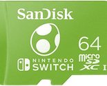 SanDisk 64GB microSDXC Card Licensed for Nintendo Switch, Yoshi Edition ... - £25.51 GBP