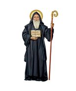 Saint Benedict  3&#39; Wall Plaque, New - $79.19