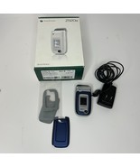 Sony Ericsson Z520 Z520a GSM 2G Bluetooth Clamshell Phone Bundle Works Blue - $1,765.26 MXN