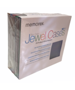 Memorex Slim Jewel Cases Multi Color 10 Pack New In Package DVDs CDs - £7.62 GBP