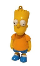 VTG Bart Simpson 1990 PVC Keychain Figure Orange Shirt Matt Groening Sim... - $9.99