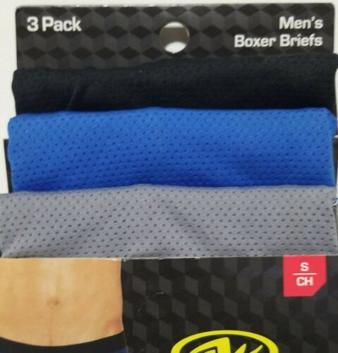 Athletic Works Men's Performance Mesh Boxer Briefs,3 Pc Multi Size S/CH Item image 2