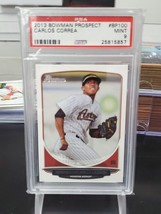 2013 1ST Bowman Prospect #BP100 Carlos Correa Psa 9 Mint Astros Twins Rc - $12.19