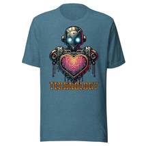 Camiseta estilo dosmilero de robot corazón con mensaje - $19.95+