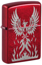 Cool Candy Apple Red Phoenix  Zippo Lighter - $33.20