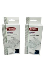 Set Of 2 Double Pack Thermos Replacement Straws 12 Oz Funtainer Bottle F410 F401 - £8.35 GBP