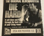 Die Hard Tv Guide Print Ad Bruce Willis Alan Rickman TPA15 - £4.74 GBP