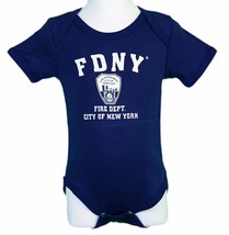 FDNY Baby Infant Screen Printed Bodysuit Navy - £10.38 GBP