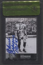 CHUCK BEDNARIK SIGNED 1997 UD LEGENDS CARD #22 EAGLES HOF AUTO BECKETT B... - $827.61 MXN