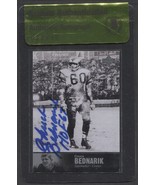 CHUCK BEDNARIK SIGNED 1997 UD LEGENDS CARD #22 EAGLES HOF AUTO BECKETT B... - $811.72 MXN