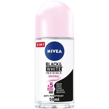 4 pcs NIVEA Antiperspirant Roll-on for Women, Black &amp; White Invisible Pr... - £60.37 GBP