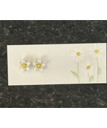 Mini Daisy handmade resin earrings hypoallergenic posts - Many Colors - $13.70 CAD