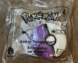 McDonalds Happy Meal Pokemon Toy #4 Alolan Exeggutor With Mystery TCG Card - $17.82