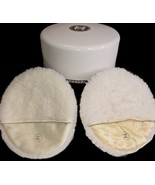 Vintage Chanel 4.5&quot; Powder Puff Silk With Pocket With CC Logo X2 &amp; Powde... - $654.29 MXN