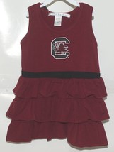 Chicka D Collegiate Licensed South Carolina Gamecocks 3T Ruffled Garnet Dress - £15.71 GBP
