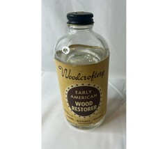 Vintage Woodcroftery Early American Wood Restorer Cleans Wood Oil Rare 9... - $285.06 MXN