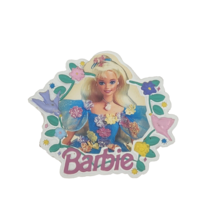VINTAGE 1996 SONGBIRD BLONDE BARBIE DOLL MAGNET MATTEL FLOWERS - $19.00