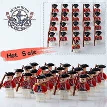 21pcs UK Redcoats Army Soldiers American Revolutionary War Custom Minifigures - £26.37 GBP