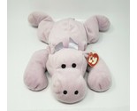 TY 1996 TUBBY PURPLE HIPPO HIPPOPOTAMUS PILLOW PAL STUFFED ANIMAL PLUSH ... - $27.55