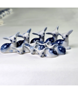 11 Vintage Delft Holland Blue White Fawn Deer Figurine Animal Porcelain ... - €30,50 EUR