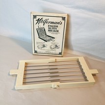 VTG Wolferman&#39;s English Muffin Splitter Breaker Original Box Traditional Prep - £9.63 GBP