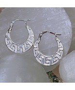Sterling Silver Huggies&#39; Hoop Earrings, Greek Circle  Earrings - $44.54