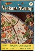 Jules Verne Veckans Aventyr Vol 5 #10 1944-Swedish-comics-Batman-Superman-VF - $72.75