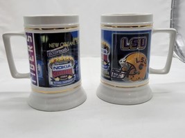 2 LSU Tigers 2004 Sugar Bowl National Champions Ceramic 28oz Beer Stein Mug - £38.31 GBP