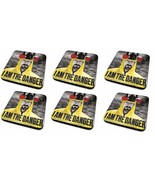 6 x BREAKING BAD &quot;I Am The Danger&quot; Drinks Table Mug Cup COASTER Cork Backed - £5.85 GBP
