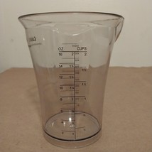 Cuisinart Plastic 2 Cup 16 Oz Measuring Cup For Hand Held Stick Blender EUC! - £7.95 GBP
