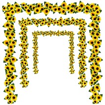 3 Pack 7.5Ft/Pcs Artificial Sunflower Garland Hanging Sunflower Vines Wi... - £15.96 GBP