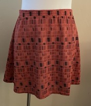 jamie sadock Orange Brown Crinkle Pull-On Golf Skirt Womens Size Medium NWT - $13.63
