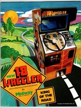 18 Wheeler Arcade Flyer Original 1979 Video Game Art Promo 8.5&quot; x 11&quot; Trucks Rig - £14.48 GBP