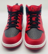 NEW Nike Air Jordan 1 Mid GS Reverse Bred 554725-660 GS Size 6Y Women’s Size 7.5 - £140.12 GBP