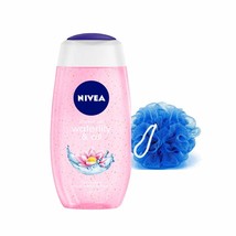 NIVEA Waterlily &amp; Oil Shower Gel, 250 ml with Free Loofah - £22.32 GBP