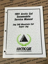 ARCTIC CAT Snowmobile 1991 Jag 340 M/C - Super Jag Service Manual 2254-643 - £15.74 GBP
