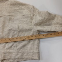 WD.NY RN#111745 Women's Tan/Beige Button Cropped Jacket Pockets Size Large image 6